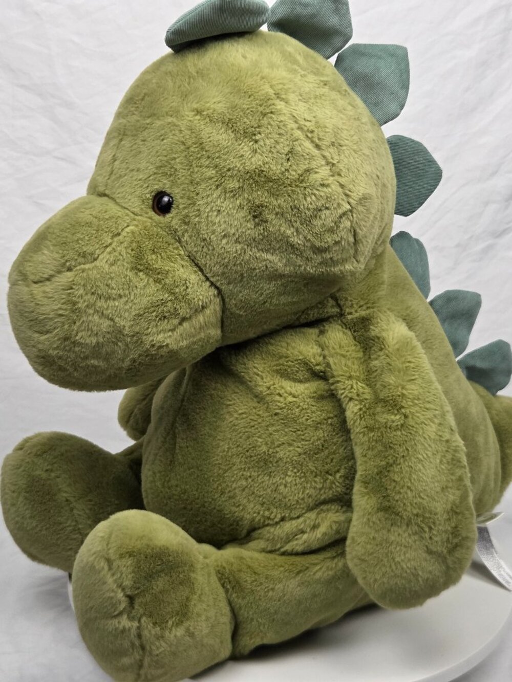 Animal Adventure Big Green Stuffed Dinosaur Plush Large Corduroy Scales 2022 21"